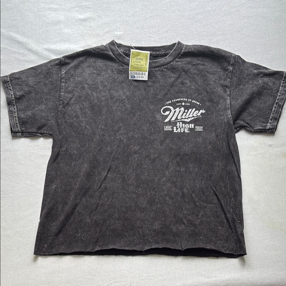 Miller High Life Gray-Black T-Shirt xs